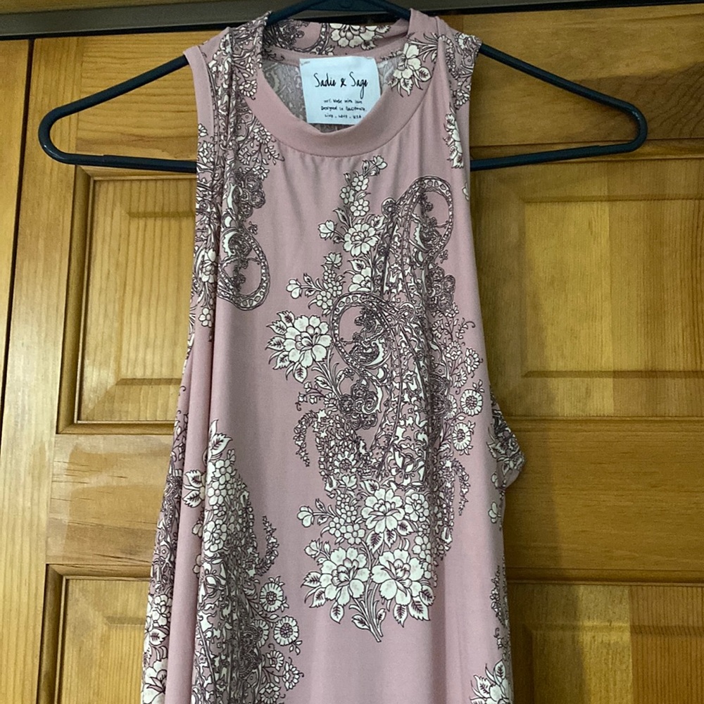 Pastel pink mini dress